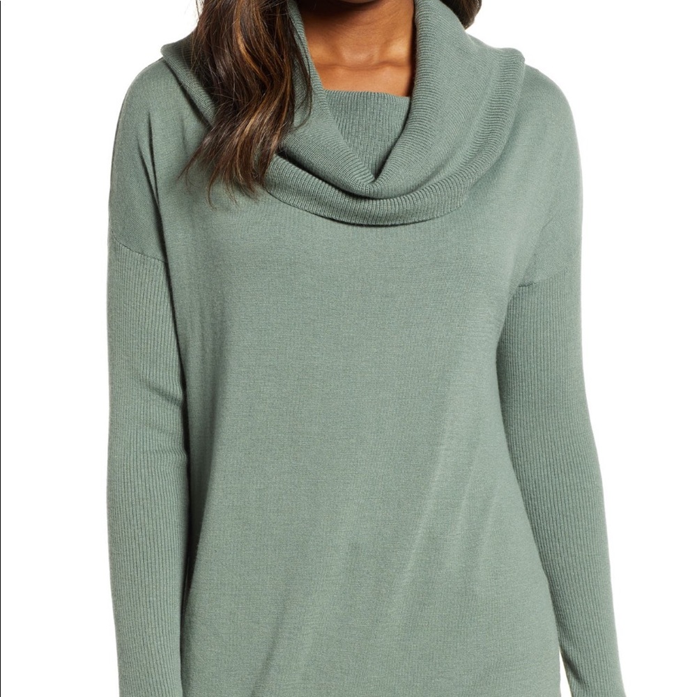 CASLON Cowl Neck/off the shoulder long sleeve